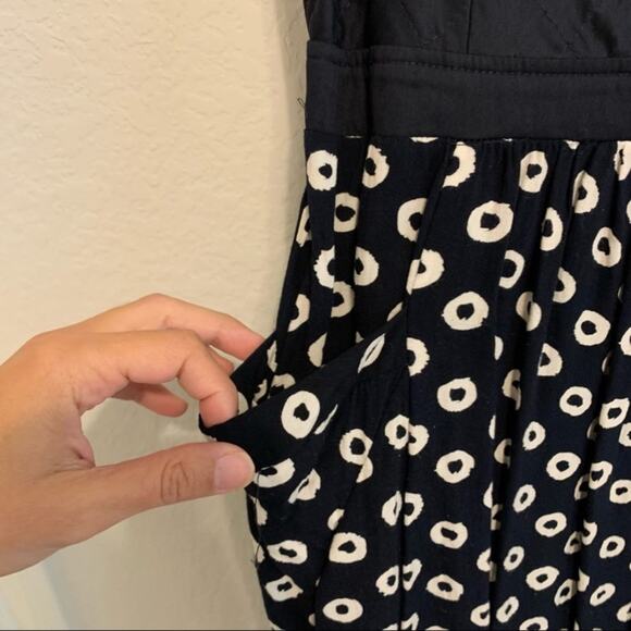 Anthropologie Eloise Black and White Mini Dress Small - Picture 4 of 9